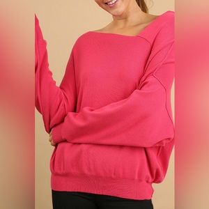 Y2K Umgee Dance Off the shoulder sweater